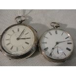 A Victorian HM silver centre seconds chronograph watch;