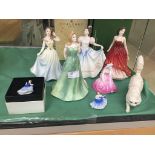 Seven Royal Doulton ladies;