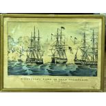 A pair of Currier & Ives colour lithographs depicting shipping scenes;