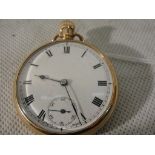 A 9ct cased pocket watch