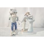 A Lladro figure of Billy Skiing;