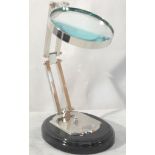 A desk magnifying glass