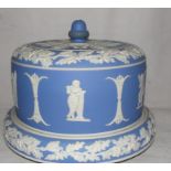 A 19th century Jasperware cheese dome