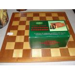 A cased modern Jacques Staunton chess set