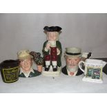 Two Royal Doulton jugs: 'Sir Henry Doulton' D7057 and 'The Gardener' D6868;