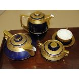 A Czechoslovakian gilt tea/coffee set