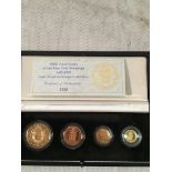 500th Anniversary of the first gold sovereign 1489 - 1989 gold proof sovereign collection: four