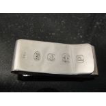 A HM silver double Money Clip