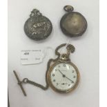 Three pocket watches to inc a Victorian silver example