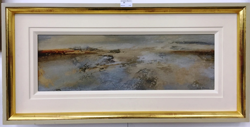 Ross Loveday (20th century):
'Edge of the Earth', oil on board, signed lower right,