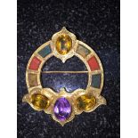 A Victorian Scottish gold hardstone,