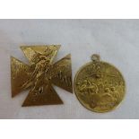 Two R Lalique WWI medals 'Tuberculose & Journee do Poilu (1915)