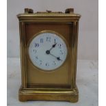 A Victorian repeating carriage clock