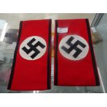 WWII German NSDAP armbands: mint with RZM stickers