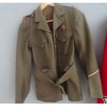 A WWII ATC blouse and buttons;