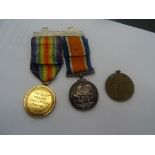 A WWI pair to J.1192 Pte M Sanderwitch R.