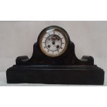 A 19th century slate mantel clock, Marti movement,