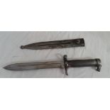 A WWII era bayonet and sheath