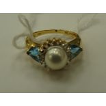 An American pearl ring