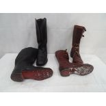 Two pairs of military boots