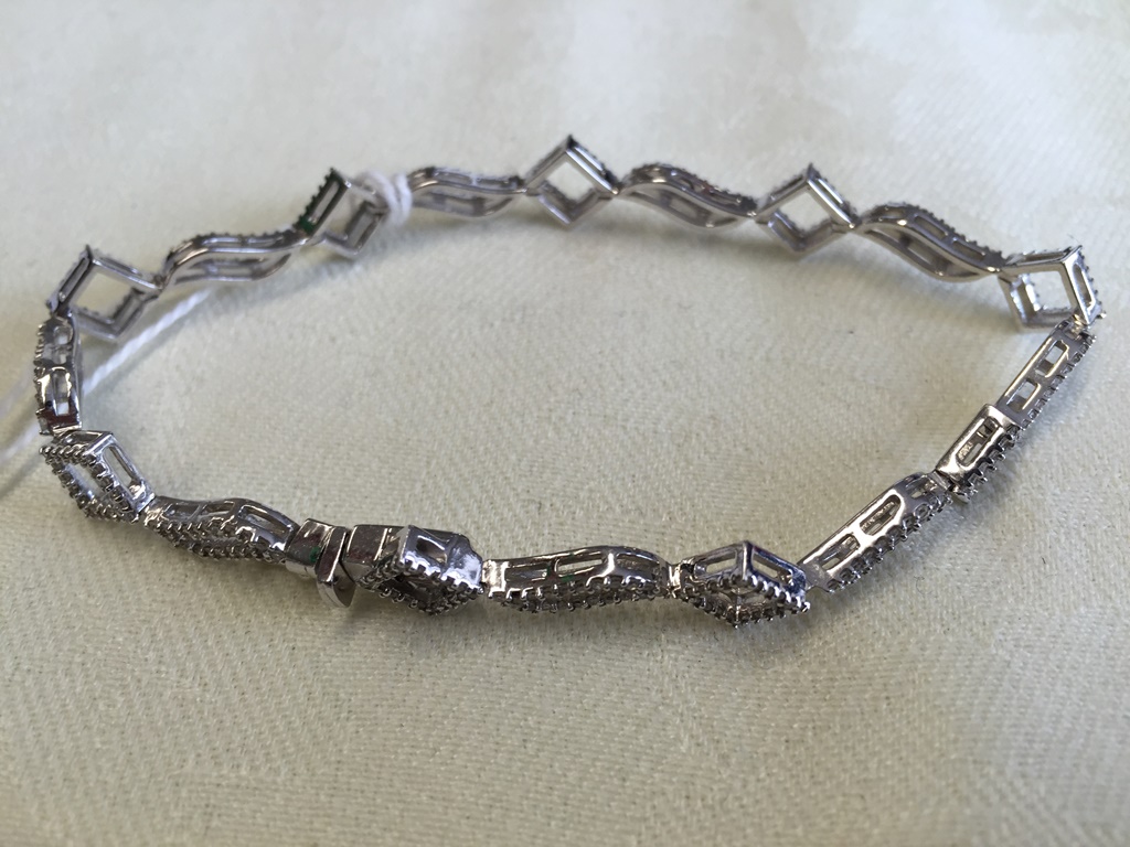 A diamond bracelet