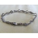 A diamond bracelet