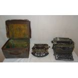 Two vintage typewriters: B-Imperial-B and Underwood