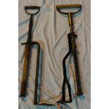 2 x Vintage stirrup pumps