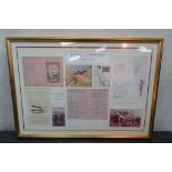 A framed montage: "Flying at Hendon 1909-1914" : Limited Edition 144/1000