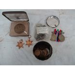 A boxed set of WWII medals: BWM, DM,