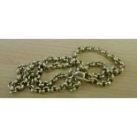 A 9ct heavy belcher chain