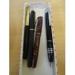 A quantity of fountain pens to inc 14k nibbed examples