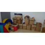 A large collection of toys to inc soft toys, plastic toys,