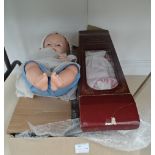 A box of modern dolls
