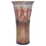 A Gabriel Argy-Rousseau (1885-1953) Vase "Danse Antique" c1928 : Coloured Pate De Verre Vase of