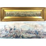 An Early 19th Century Hand-Tinted Lithographic Panorama Depicting The Battle of Bussaco,
