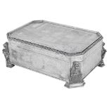 A Modern Silver Cigar/Cigarette Box by Richard Jarvis, of Pall Mall,