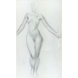 Malcolm Milne (British, 1887-1954): A pair of female nudes, pencil studies, executed circa 1922/23,