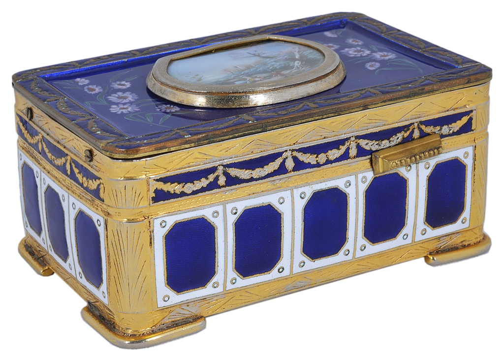 A Silver-Gilt and Enamel Singing Bird Box: In the 18th century style, - Image 2 of 2