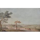 English School (circa 1800): A panoramic view before Istanbul, Turkey,