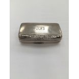 A HM silver Georgian snuff box