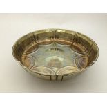 An Edwardian silver pedestal bowl in Nouveau form by Charles & Richard Comyns