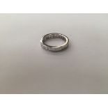 18ct white gold full eternity baguette diamonds: approx total ct 1.