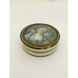 A 19th century ivory and tortoiseshell snuff box