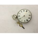 A 19th century silver pocket watch by Skeggs London #2041