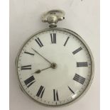 A 19th century silver pocket watch by Waterfall & Howell,