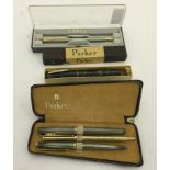 A quantity of pens to inc a Parker Mentmore Supreme with 14ct nib;