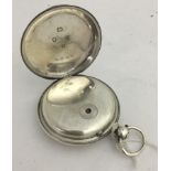 A 19th century silver pocket watch by Pettit & Co,