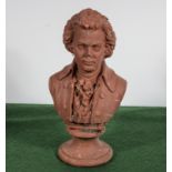 A terracotta bust