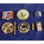 Vintage compacts and cigarette lighters